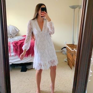 Candela White Lace Dress